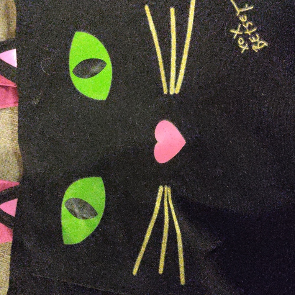 NWT BETSY JOHNSON CAT FACE TOTE BAG - Picture 3 of 4